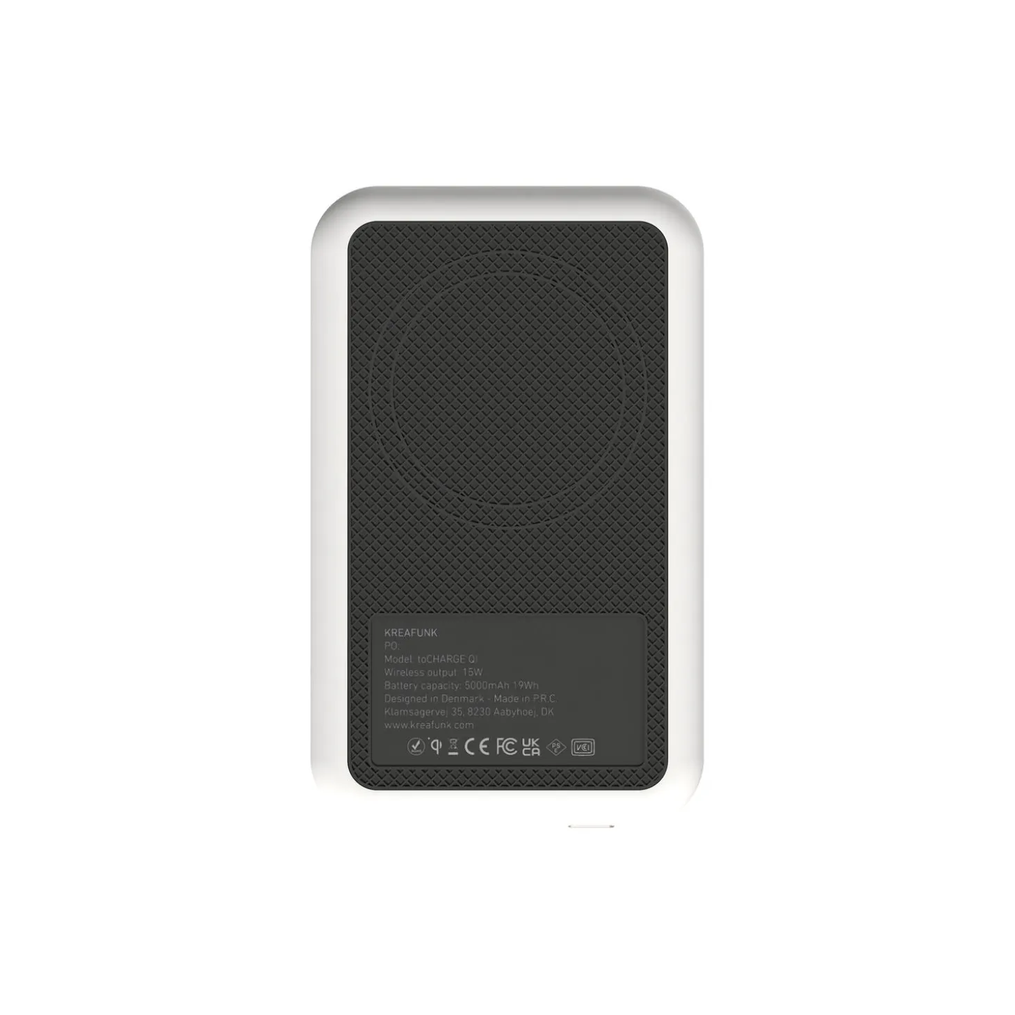 toCHARGE Qi trådløs powerbank