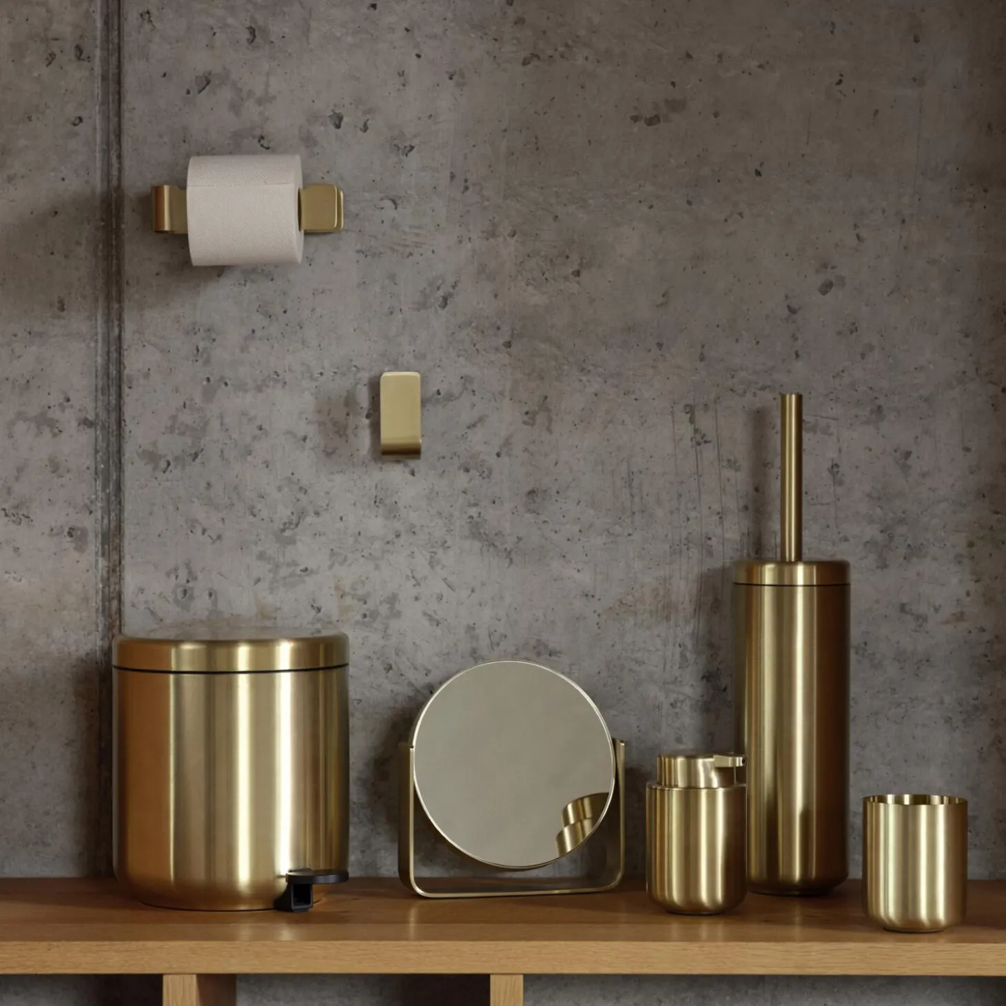 Ume toiletrulleholder, brass