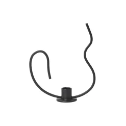 Valse Lysestage Lav, black