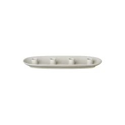 VELA Candle Holder Shap oval, moonbeam
