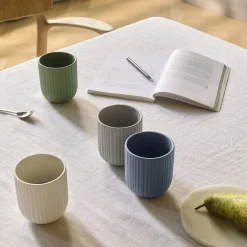 Verda kop, dusty blue