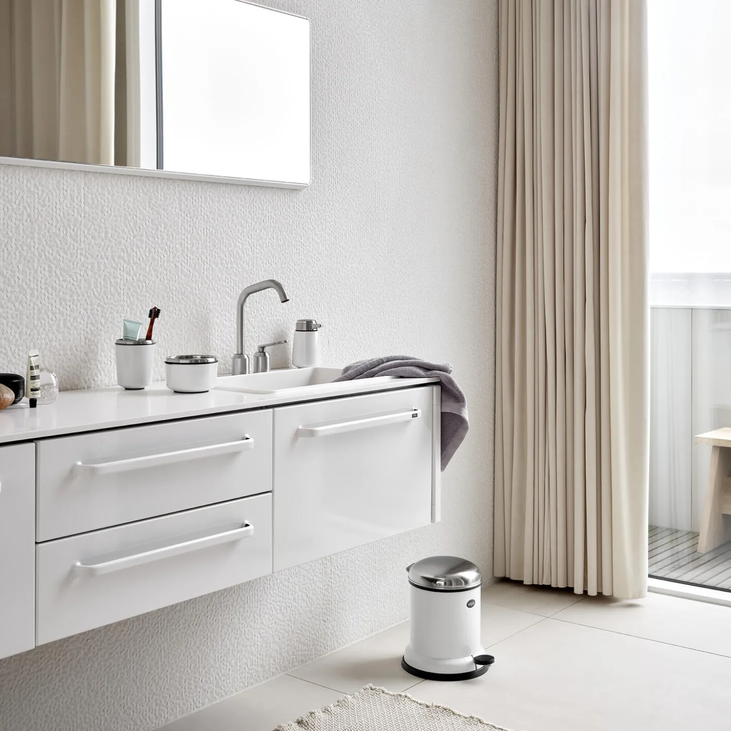 VIPP913 spejl stor, hvid