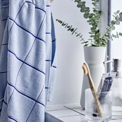 Vista håndklæde, linen blue