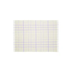 Warp and Weft plaid, 02106 vibrant - raw white/lilac