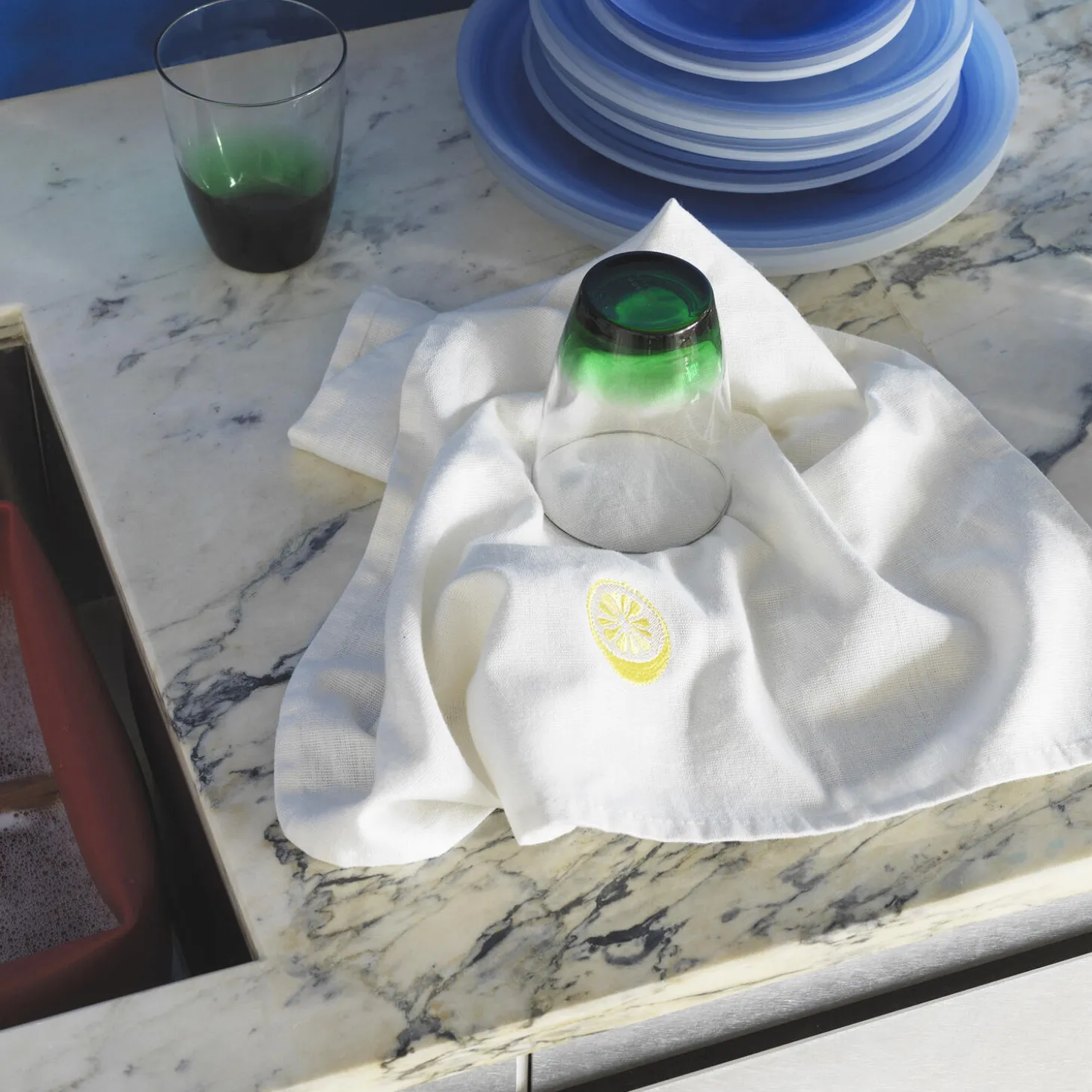 Yummy viskestykke, lemon